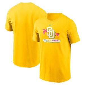 Men’s XXL San Diego Padres Nike Gold City Connect Graphic T-Shirt